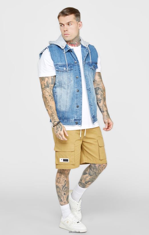 SikSilk Apparel 020XHH473 Rinse & Denim Gilet Men