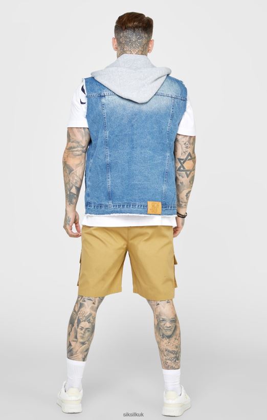 SikSilk Apparel 020XHH473 Rinse & Denim Gilet Men