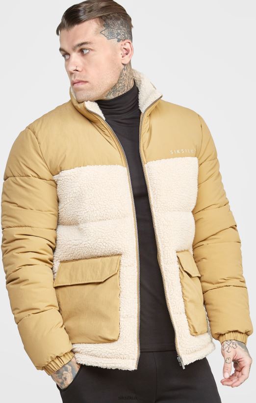 SikSilk Apparel 020XHH474 Stone Bubble Jacket Men
