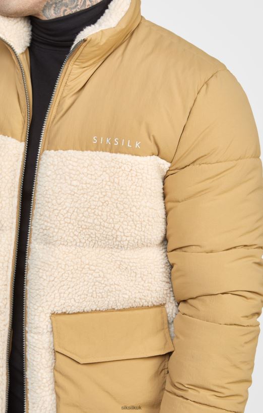 SikSilk Apparel 020XHH474 Stone Bubble Jacket Men