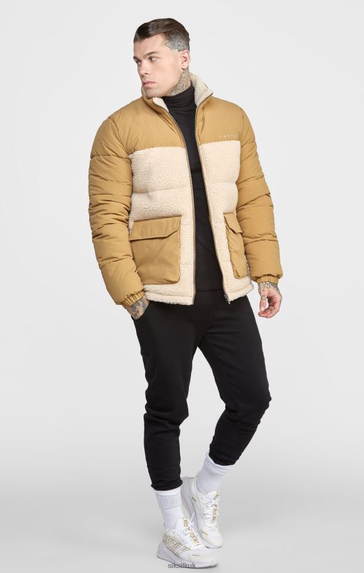 SikSilk Apparel 020XHH474 Stone Bubble Jacket Men