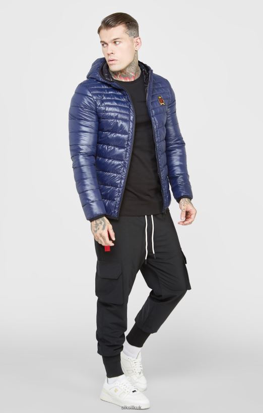 SikSilk Apparel 020XHH481 Blue Packable Bubble Jacket Men