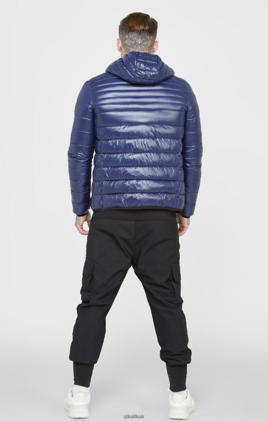 SikSilk Apparel 020XHH481 Blue Packable Bubble Jacket Men