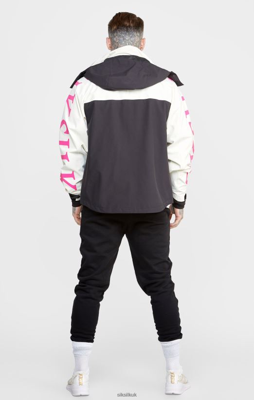 SikSilk Apparel 020XHH482 Ecru Technical Jacket Men
