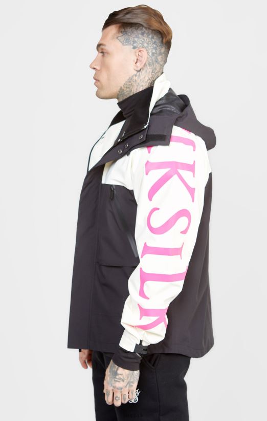 SikSilk Apparel 020XHH482 Ecru Technical Jacket Men