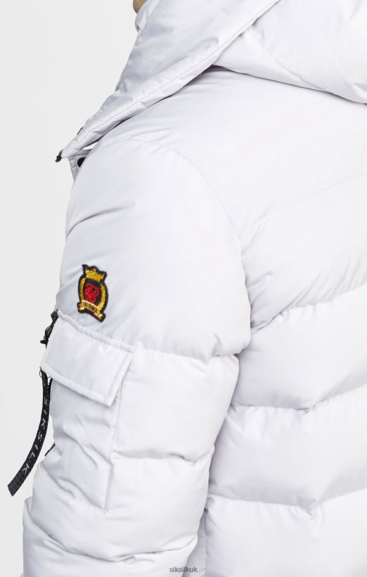 SikSilk Apparel 020XHH487 Grey Parka Jacket Men