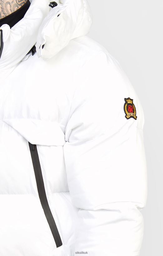 SikSilk Apparel 020XHH488 White Managers Coat Men