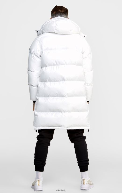 SikSilk Apparel 020XHH488 White Managers Coat Men