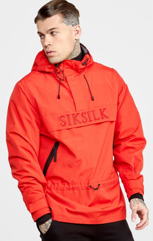 SikSilk Apparel 020XHH489 Red Overhead Jacket Men