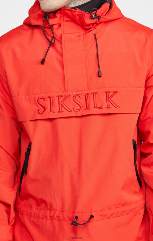 SikSilk Apparel 020XHH489 Red Overhead Jacket Men