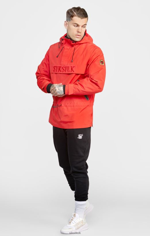 SikSilk Apparel 020XHH489 Red Overhead Jacket Men