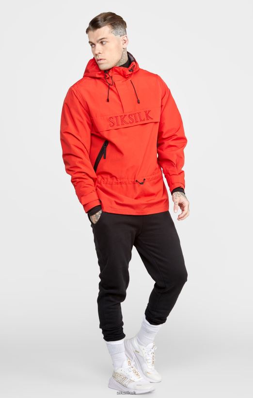 SikSilk Apparel 020XHH489 Red Overhead Jacket Men