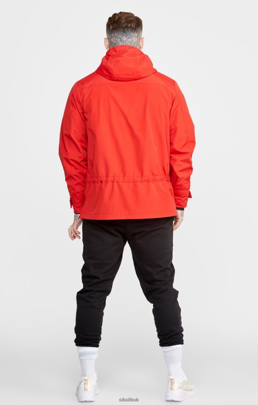 SikSilk Apparel 020XHH489 Red Overhead Jacket Men
