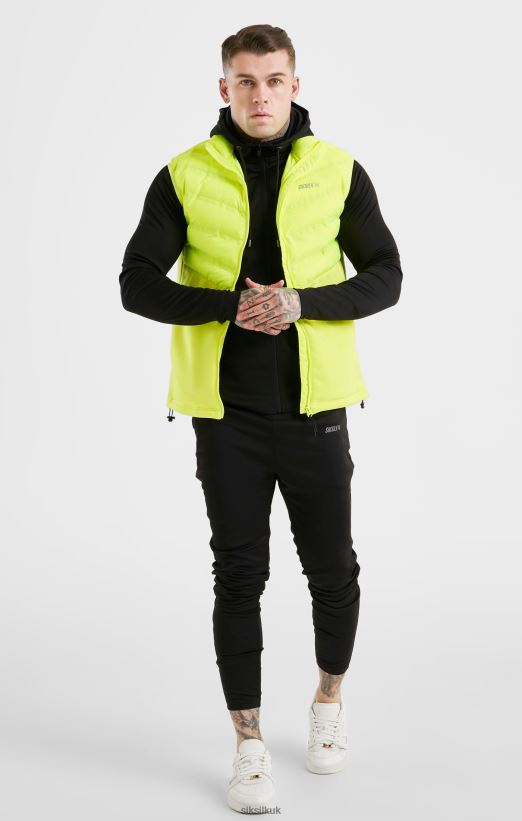SikSilk Apparel 020XHH492 Yellow Sports Gilet Men