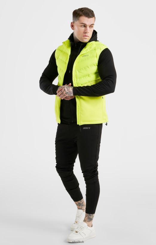 SikSilk Apparel 020XHH492 Yellow Sports Gilet Men