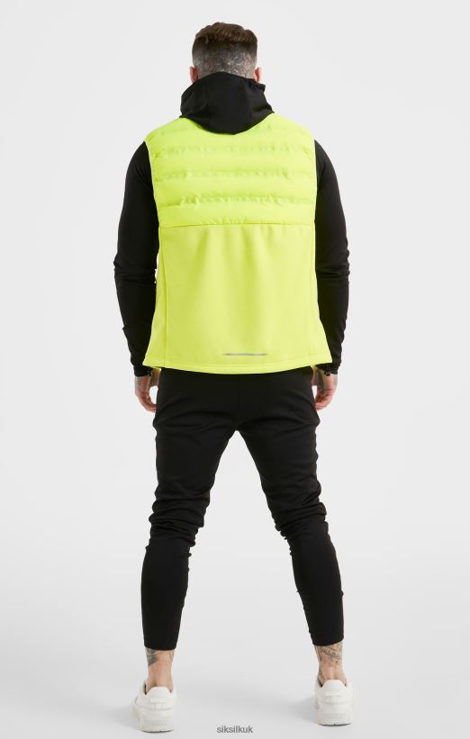 SikSilk Apparel 020XHH492 Yellow Sports Gilet Men