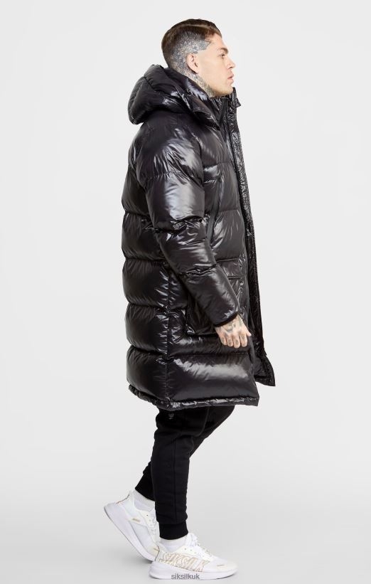 SikSilk Apparel 020XHH497 Black Managers Coat Men