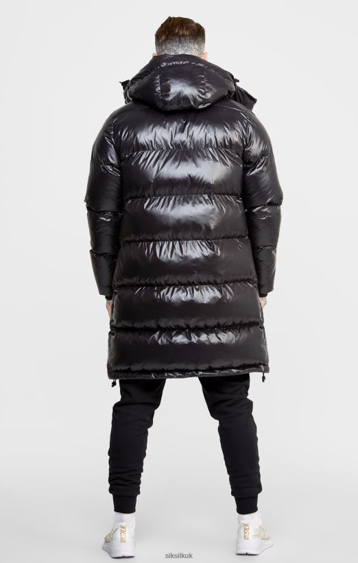 SikSilk Apparel 020XHH497 Black Managers Coat Men