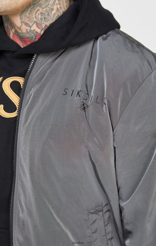 SikSilk Apparel 020XHH502 Black Reversible Bomber Men