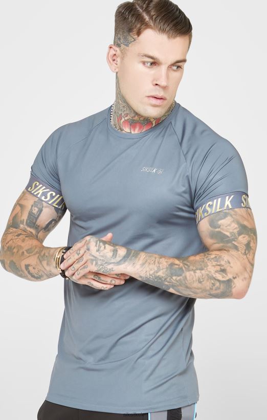 SikSilk Apparel 020XHH365 Charcoal Sports Tech T-Shirt Men