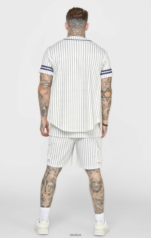 SikSilk Apparel 020XHH391 Beige Baseball Jersey Men