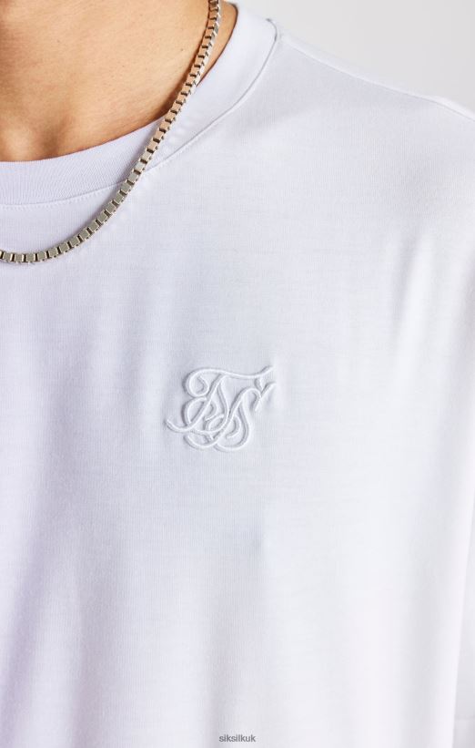 SikSilk Apparel 020XHH405 Purple Print Oversized Short Sleeve T-Shirt Men