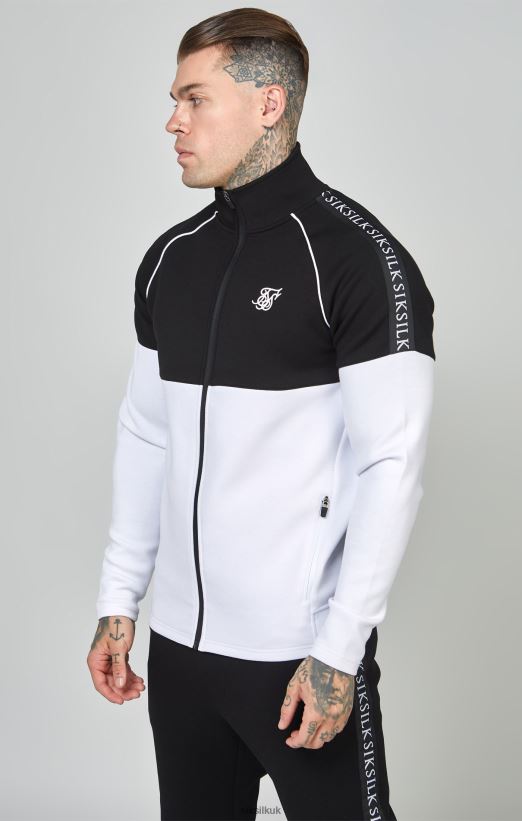 SikSilk Apparel 020XHH505 Black Taped 1/4 Zip Top & Jogger Set Men