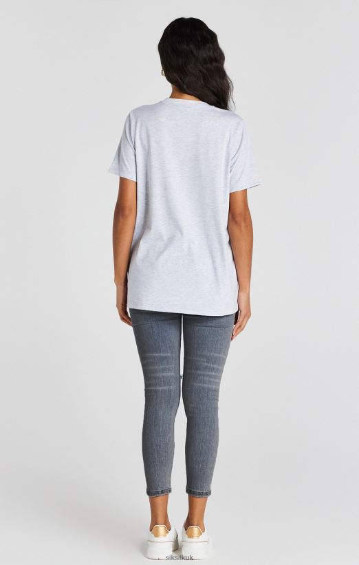 SikSilk Apparel 020XHH188 Blue Wash Distressed Denim Jean Women