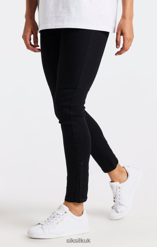SikSilk Apparel 020XHH192 Black Essential Skinny Denim Jean Women