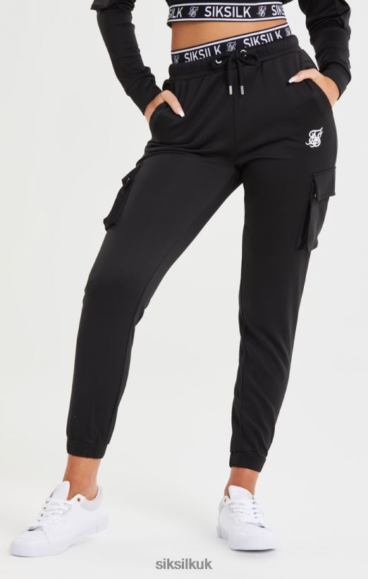 Joggers SikSilk UK Being Creative Make a statement in SikSilk t shirt black