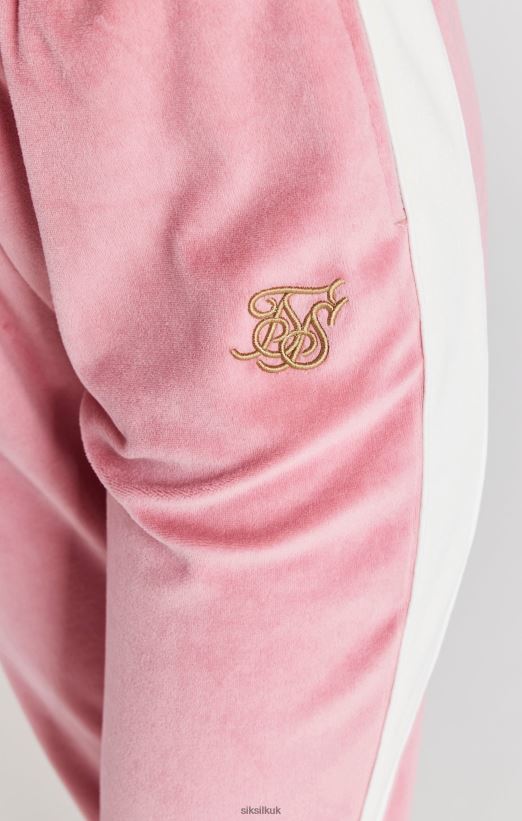 SikSilk Apparel 020XHH163 Pink Velour Track Pant Women