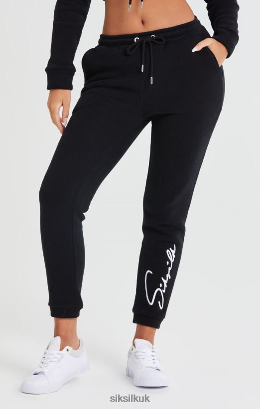SikSilk Apparel 020XHH166 Essential Jogger - Black Women