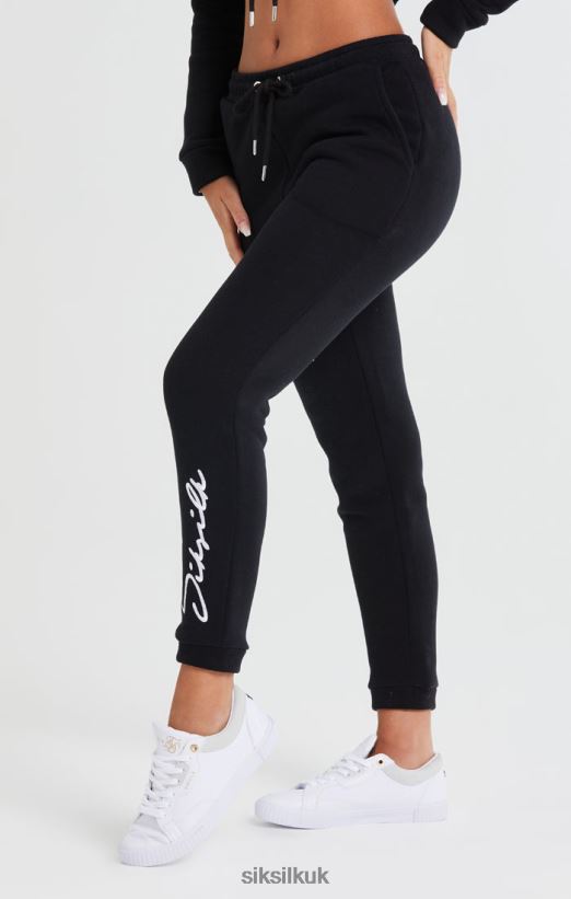 SikSilk Apparel 020XHH166 Essential Jogger - Black Women
