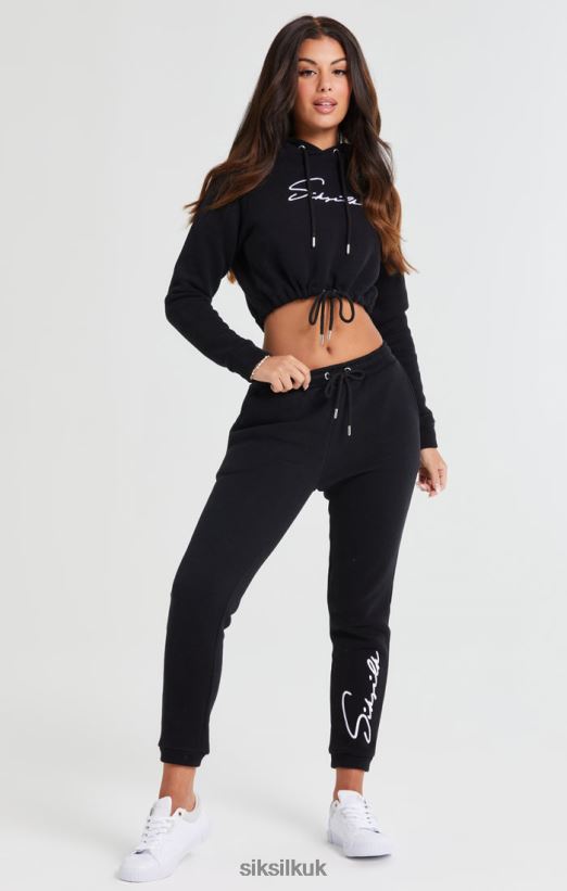 SikSilk Apparel 020XHH166 Essential Jogger - Black Women
