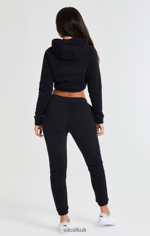 SikSilk Apparel 020XHH166 Essential Jogger - Black Women