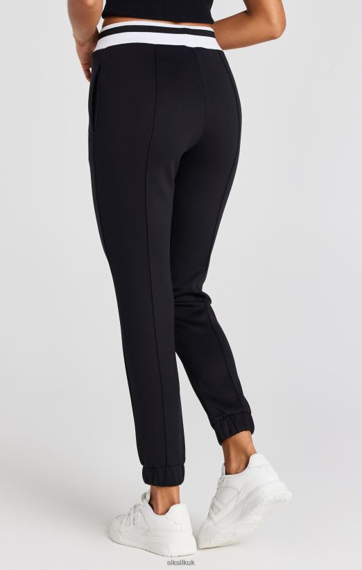 SikSilk Apparel 020XHH168 Black Basketball Track Pant Women