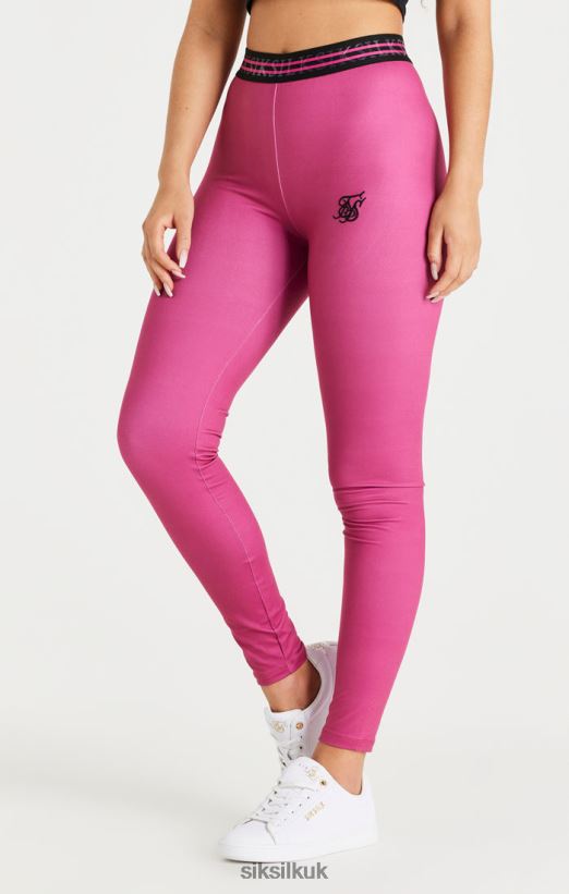 SikSilk Apparel 020XHH171 Pink Tape Legging Women