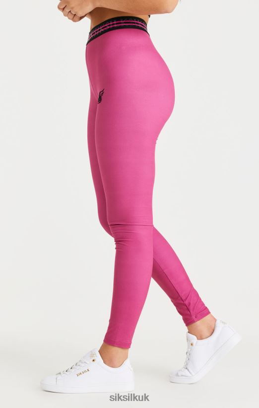 SikSilk Apparel 020XHH171 Pink Tape Legging Women