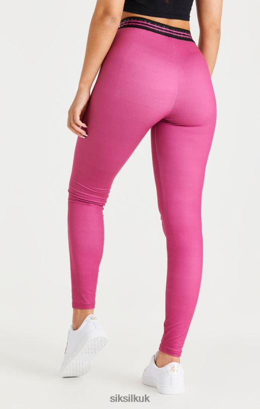SikSilk Apparel 020XHH171 Pink Tape Legging Women