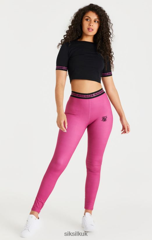 SikSilk Apparel 020XHH171 Pink Tape Legging Women