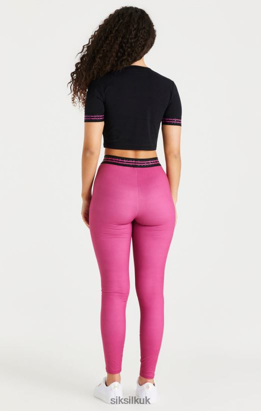 SikSilk Apparel 020XHH171 Pink Tape Legging Women