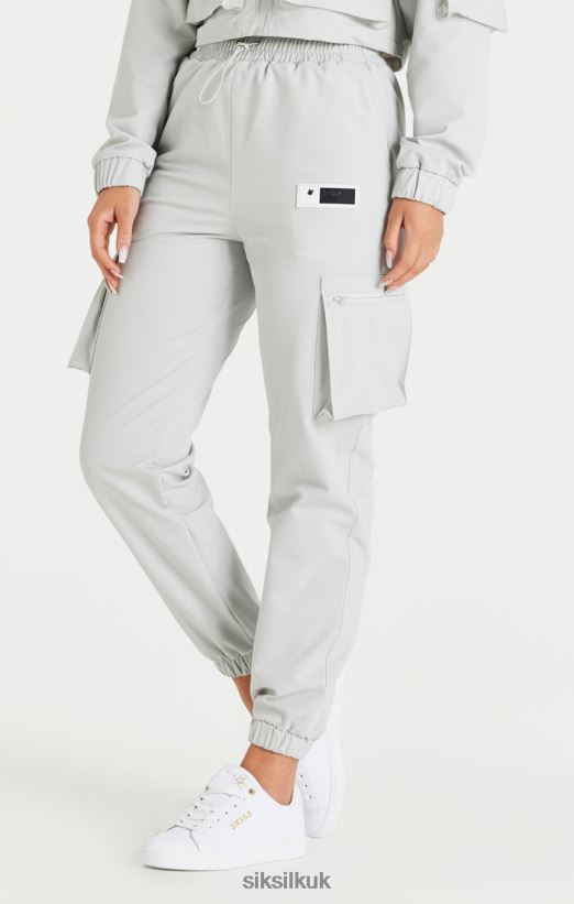 SikSilk Apparel 020XHH179 Grey Cargo Track Pant Women