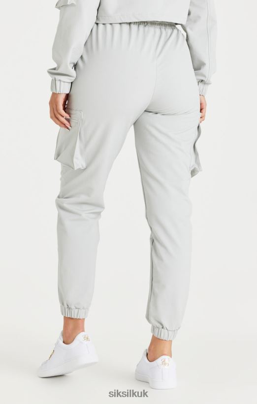 SikSilk Apparel 020XHH179 Grey Cargo Track Pant Women
