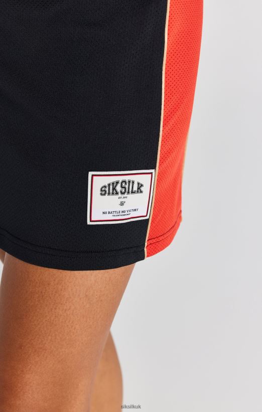 SikSilk Apparel 020XHH147 Black Panelled Basketball Dress Women