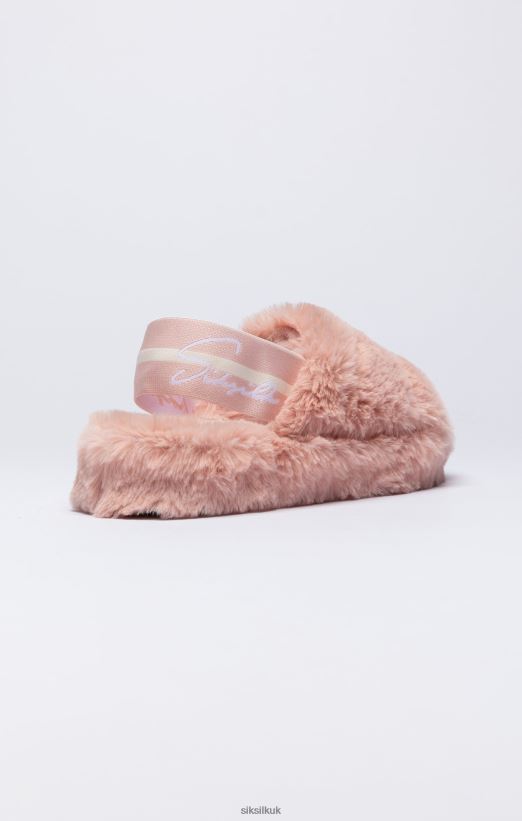 SikSilk Footwear 020XHH274 Pink Fluffy Slide Slipper Women