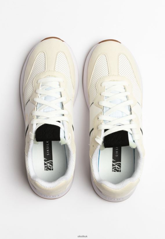 SikSilk Footwear 020XHH251 Ecru Wira Racer Trainer Women
