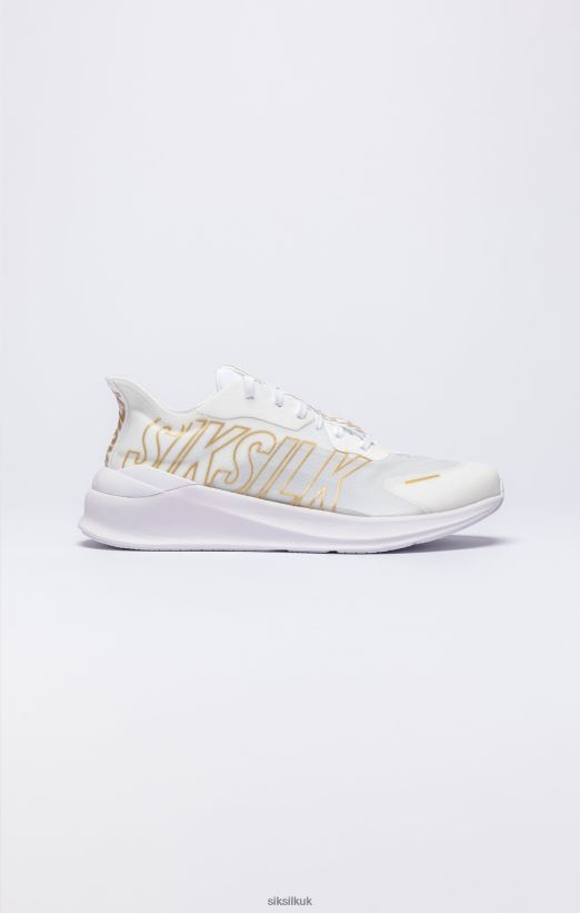 SikSilk Footwear 020XHH253 White & Gold Mako Performance Trainer Women