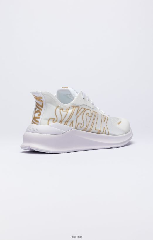SikSilk Footwear 020XHH253 White & Gold Mako Performance Trainer Women