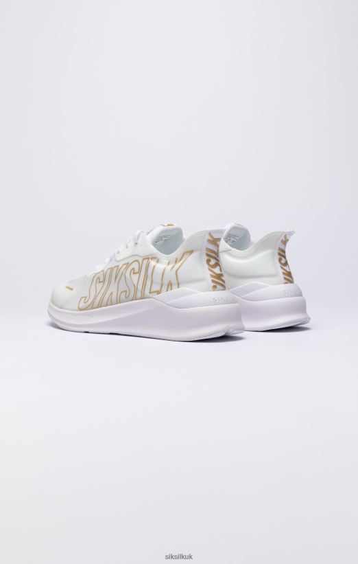 SikSilk Footwear 020XHH253 White & Gold Mako Performance Trainer Women