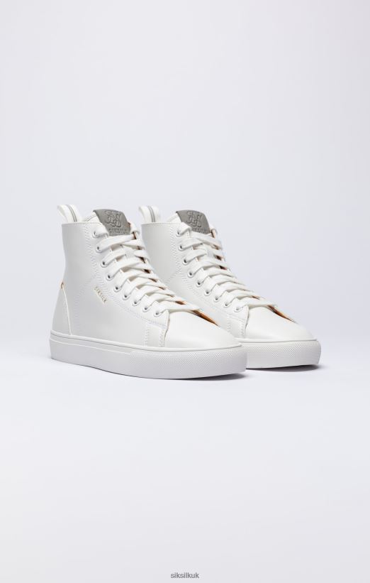 SikSilk Footwear 020XHH257 White Classic High-Top Trainer Women